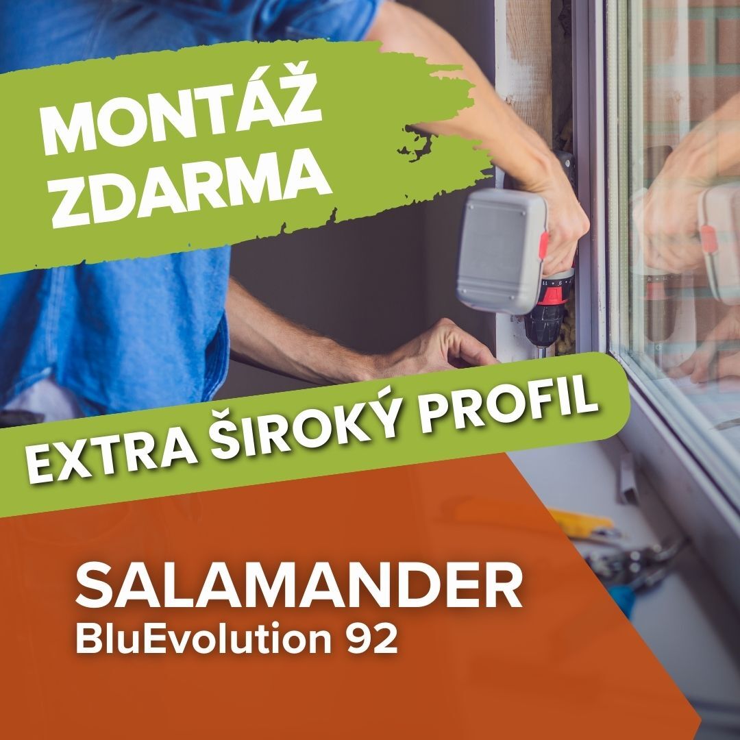 Široký okenní profil Salamander 92 mm