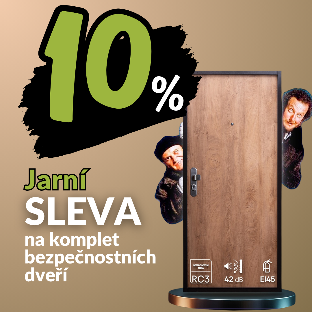 Jarní sleva 10 % na komplet bezpečnostních dveří