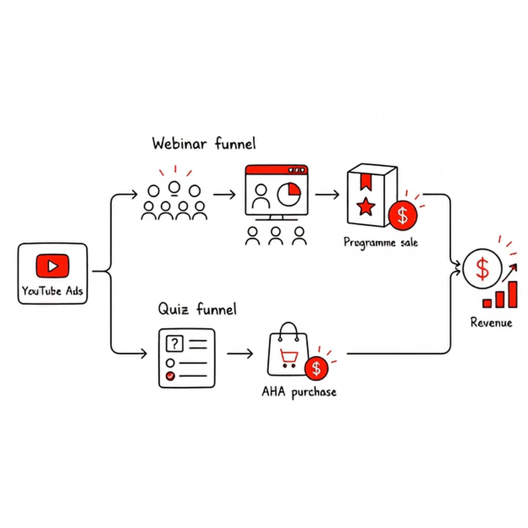 Intumind parallel YouTube funnels