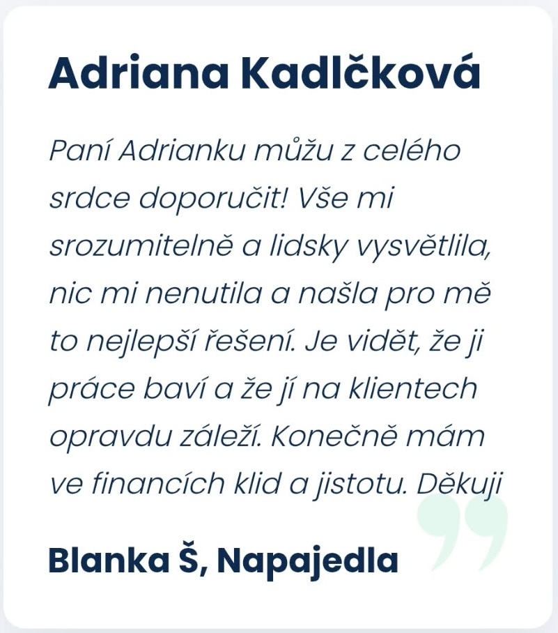 Recenze klienta
