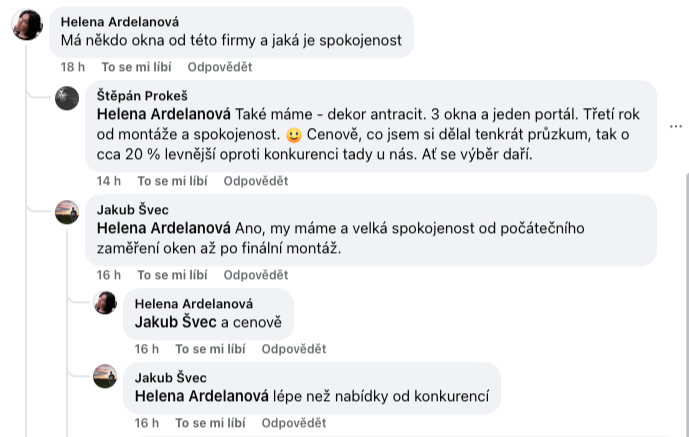 Reference Heleny Ardelanové, Štěpána Prokeše a Jakuba Švece